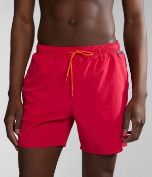 Napapijri Haldane Swimming Trunks Schwimmhose Herren Rot | YUG-567489
