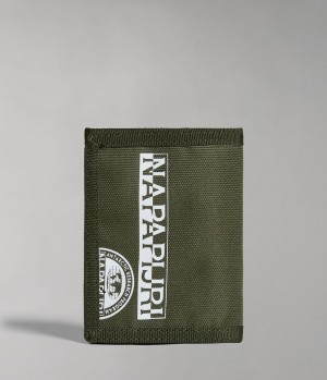 Napapijri Happy Wallet Kleine Geldbörse Kinder Khaki Grün | KQR-480156