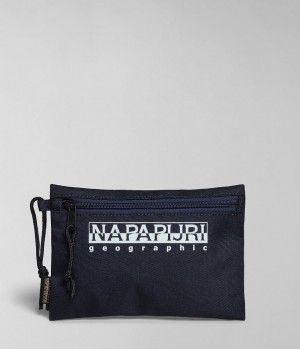 Napapijri Hornby Pencil Case Kleine Geldbörse Herren Dunkelblau | TWZ-148760