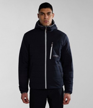 Napapijri Huron Packable Puffer Jacket Short Jackets Herren Schwarz | NPH-057386