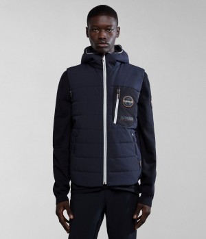 Napapijri Huron Packable Vest Gilet Herren Schwarz | QZS-042916