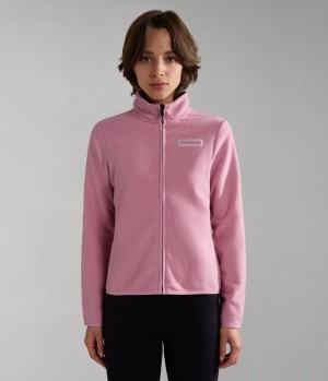 Napapijri Iaato Full-Zip Fleece Fleece Damen Rosa | SXP-458079