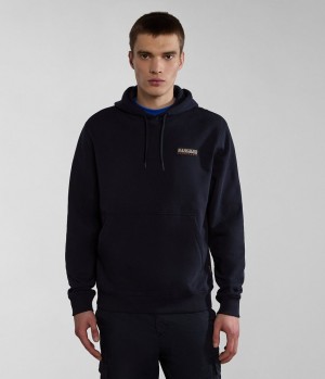 Napapijri Iaato Summer Hoodie Hoodie Herren Schwarz | IXF-521370