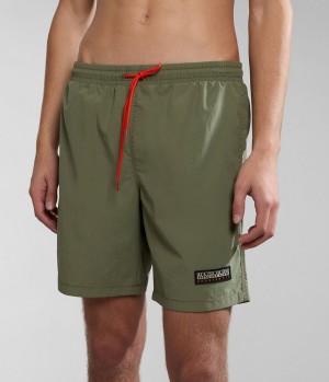 Napapijri Iaato Summer Trunks Schwimmhose Herren Grün | VFG-816492