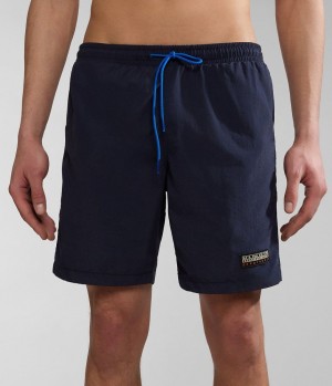 Napapijri Iaato Summer Trunks Schwimmhose Herren Dunkelblau | FPQ-106493