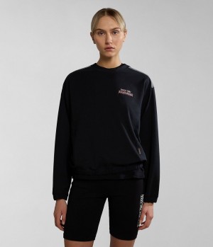 Napapijri Keith Sweatshirt Sweatshirts Damen Schwarz | ZTD-964703
