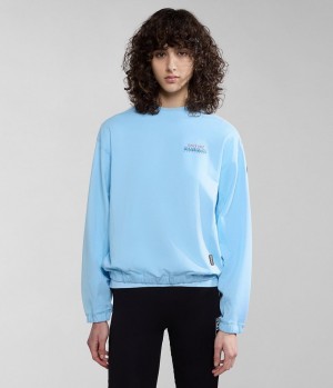 Napapijri Keith Sweatshirt Sweatshirts Damen Hellblau | YKC-895402