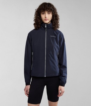 Napapijri Kendall Short Jacket Windjacke Damen Schwarz | SNO-237604