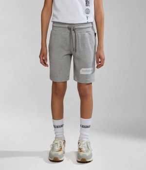 Napapijri Kitik Bermuda Shorts (4-16 YEARS) Kurze Hose Kinder Grau | FQH-960847