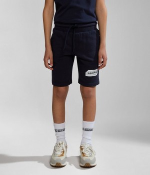 Napapijri Kitik Bermuda Shorts (4-16 YEARS) Kurze Hose Kinder Dunkelblau | FJW-206579