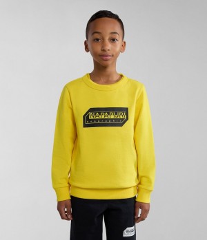 Napapijri Kitik Sweatshirt (4-16 YEARS) Sweatshirts Kinder Gelb | UPG-517463