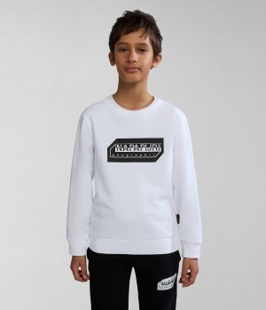 Napapijri Kitik Sweatshirt (4-16 YEARS) Sweatshirts Kinder Weiß | UCX-610385