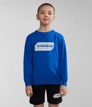 Napapijri Kitik Sweatshirt (4-16 YEARS) Sweatshirts Kinder Blau | LTB-820469