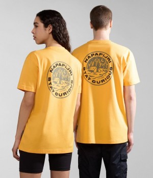 Napapijri Kotcho Short Sleeve T-Shirt T-shirts Damen Gelb | ECB-237806