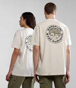 Napapijri Kotcho Short Sleeve T-Shirt T-shirts Damen Weiß | DJV-512036