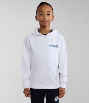 Napapijri Liard Hoodie (4-16 YEARS) Hoodie Kinder Weiß | NMK-361948