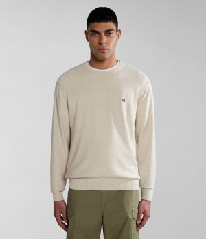 Napapijri Linen Jumper Pullover Herren Weiß | GTW-093651