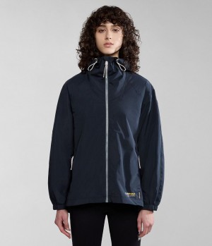 Napapijri Makay Windbreaker Windjacke Damen Schwarz | VFG-659807
