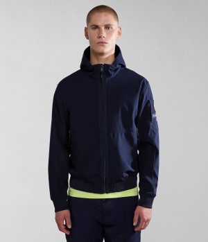 Napapijri Melville Mono-material Shell Jacket Lightweight Jackets Herren Dunkelblau | KBC-984507