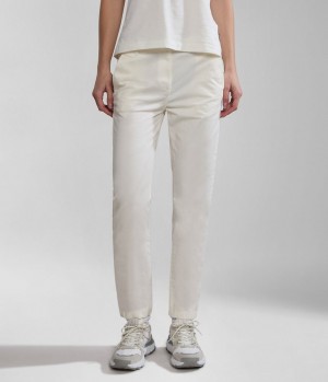 Napapijri Meridian Chino Trousers Chino-hosen Damen Weiß | XPC-513798