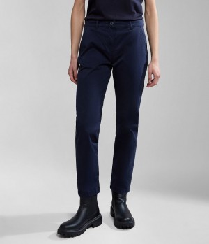 Napapijri Meridian Chino Trousers Chino-hosen Damen Dunkelblau | BIW-723056