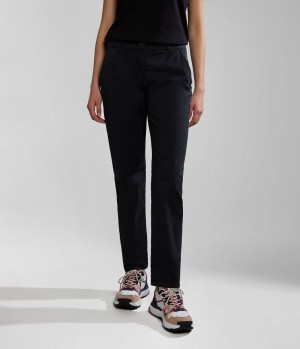 Napapijri Meridian Chino Trousers Chino-hosen Damen Schwarz | BHO-964508