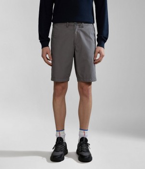 Napapijri Nakuru Bermuda Shorts Kurze Hose Herren Grau | VJO-835470