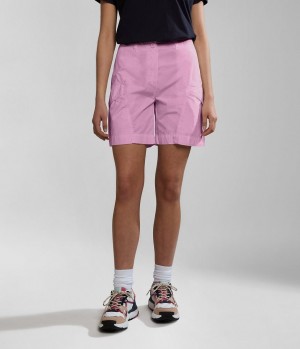Napapijri Narin Bermuda Shorts Kurze Hose Damen Rosa | GEA-916874