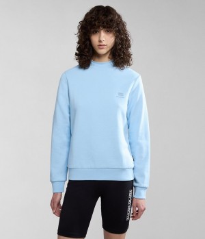Napapijri Nina Summer Sweatshirt Sweatshirts Damen Hellblau | DON-641738