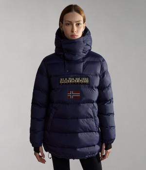 Napapijri Northfarer Puffer Anorak Pufferjacke Damen Dunkelblau | OAB-184637