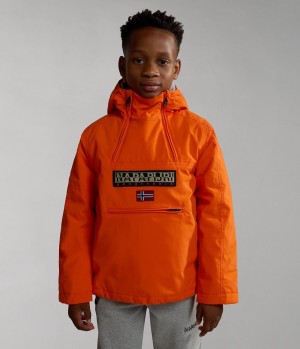 Napapijri Northfarer Winter Anorak Jacket (4-16 YEARS) Anoraks Kinder Orange Rot | WPE-721960