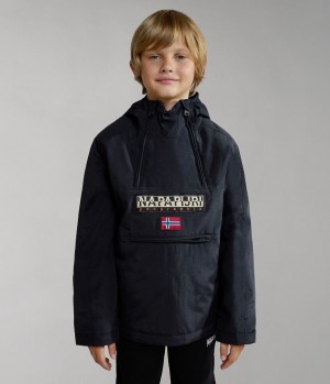 Napapijri Northfarer Winter Anorak Jacket (4-16 YEARS) Anoraks Kinder Schwarz | ZKB-318420