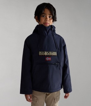 Napapijri Northfarer Winter Anorak Jacket (4-16 YEARS) Anoraks Kinder Dunkelblau | EXG-527908