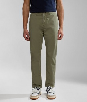 Napapijri Puyo Summer Chino Trousers Chino-hosen Herren Grün | PRV-973208