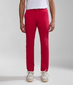Napapijri Puyo Summer Chino Trousers Chino-hosen Herren Rot | KAE-728451