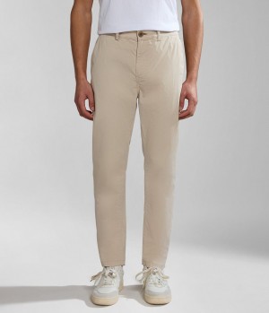Napapijri Puyo Summer Chino Trousers Chino-hosen Herren Beige Silber | HGU-465791