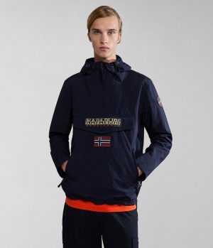 Napapijri Rainforest Pocket Summer Anorak Jacket Anoraks Herren Dunkelblau | YGK-674195