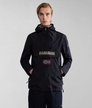 Napapijri Rainforest Pocket Summer Anorak Jacket Anoraks Herren Schwarz | HCM-164305