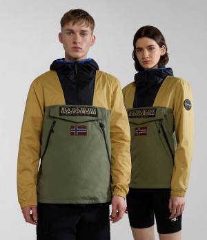Napapijri Rainforest Ripstop Anorak Jacket - Unisex Windjacke Damen Multicolour | HBQ-947810