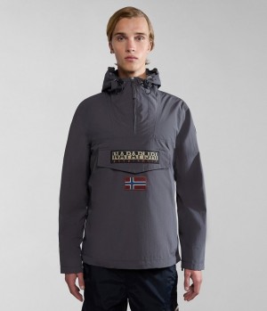 Napapijri Rainforest Summer Anorak Jacket Anoraks Herren Dunkelgrau | WSJ-743892