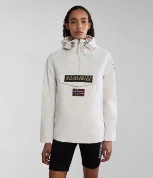 Napapijri Rainforest Summer Anorak Jacket Regenjacken Damen Weiß | NRI-957281