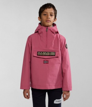 Napapijri Rainforest Summer Anorak Jacket (4-16 YEARS) Windjacke Kinder Rosa | HPB-851402