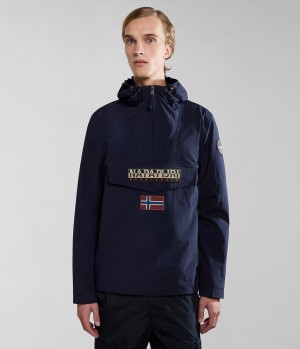 Napapijri Rainforest Summer Anorak Jacket Anoraks Herren Dunkelblau | GQF-875062