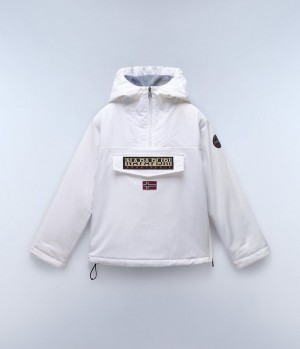 Napapijri Rainforest Winter Anorak Jacket (4-16 YEARS) Regenjacken Kinder Weiß | WHT-540198