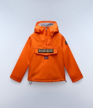 Napapijri Rainforest Winter Anorak Jacket (4-16 YEARS) Regenjacken Kinder Orange Rot | LUO-163495
