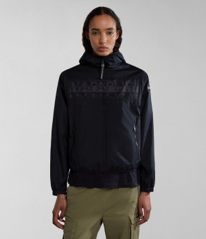 Napapijri Raymi Short Jacket Short Jackets Damen Schwarz | UDI-176509