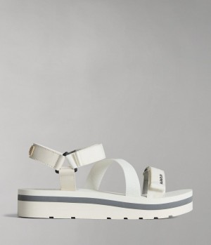 Napapijri Ripstop Dahlia Sandals Sandalen Damen Weiß | STD-190432