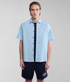 Napapijri Ronge Short Sleeve Shirt Hemd Herren Multicolour | OBX-687152