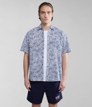 Napapijri Ronge Short Sleeve Shirt Hemd Herren Multicolour | NKF-624508
