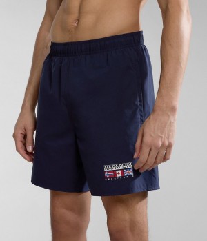 Napapijri Sahtu Swimming Trunks Schwimmhose Herren Dunkelblau | XJA-031642